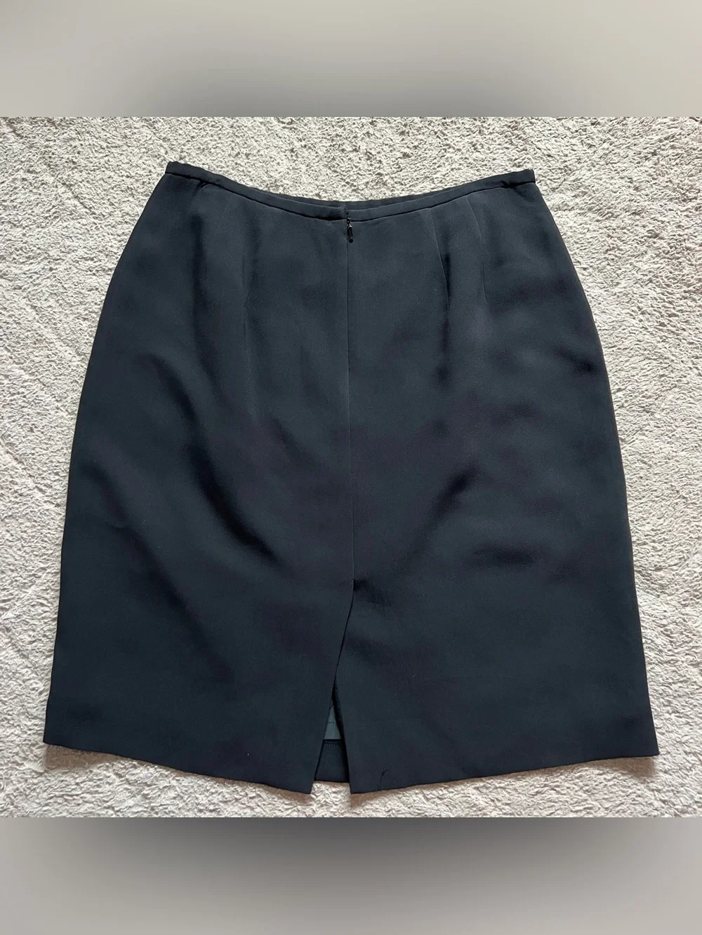 Vtg‎ Talbots Silk Pencil Skirt Old Money Office Preppy Minimalist Luxury Sz 10